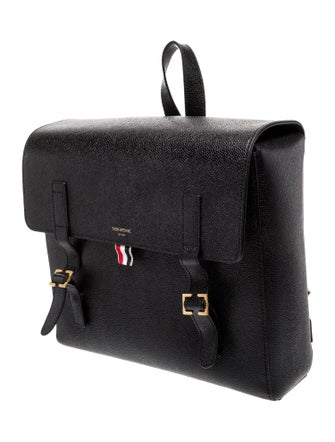 Thom Browne Leather Messenger Bag