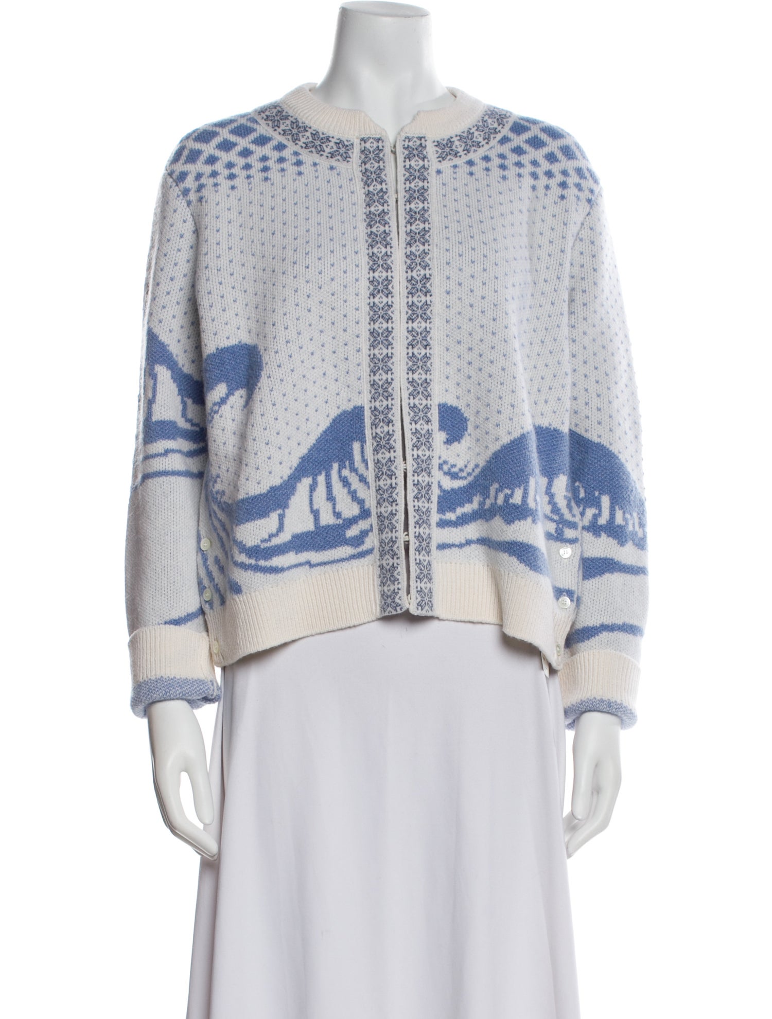 Thom Browne Virgin Wool Printed Sweater