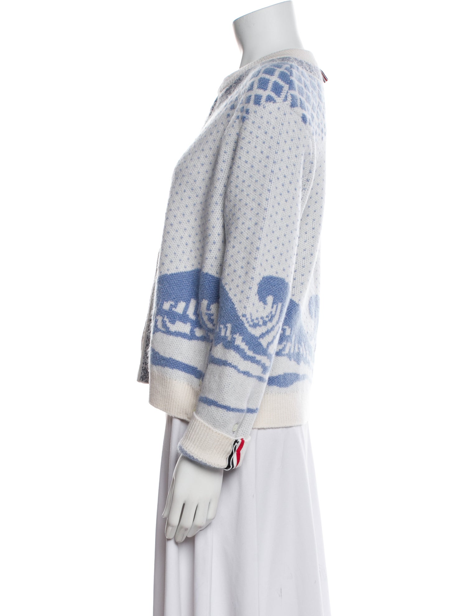 Thom Browne Virgin Wool Printed Sweater