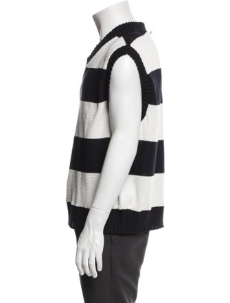 Thom Browne Striped V-Neck Sweater Vest