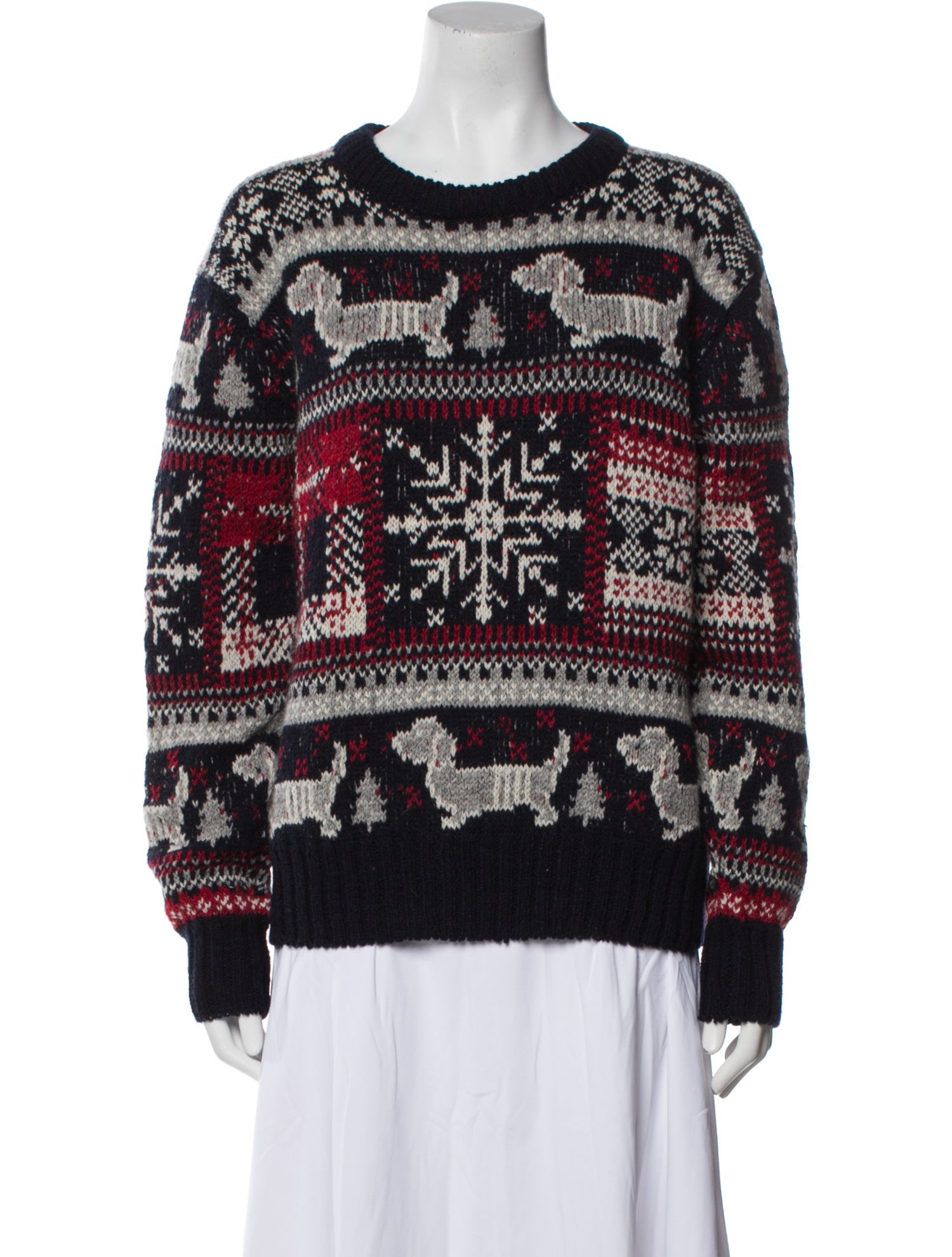 Thom Browne Wool Printed Sweater