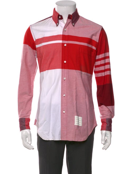 Thom Browne Striped Long Sleeve Shirt