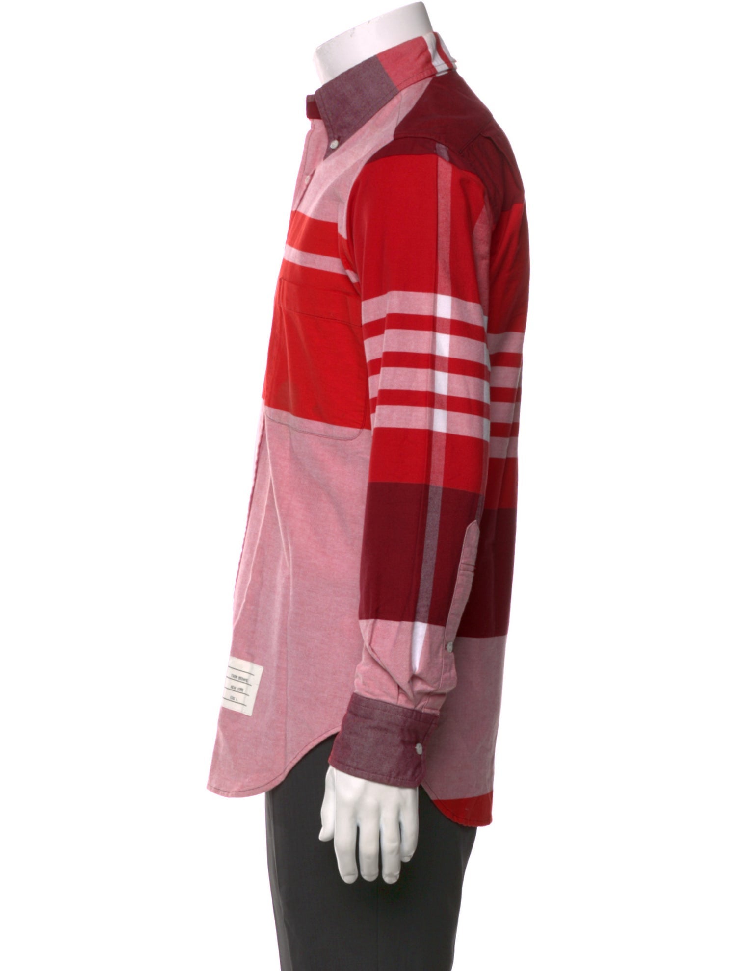 Thom Browne Striped Long Sleeve Shirt