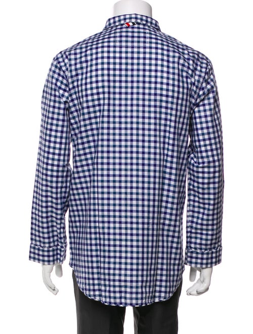 Thom Browne Plaid Print Pajama Top
