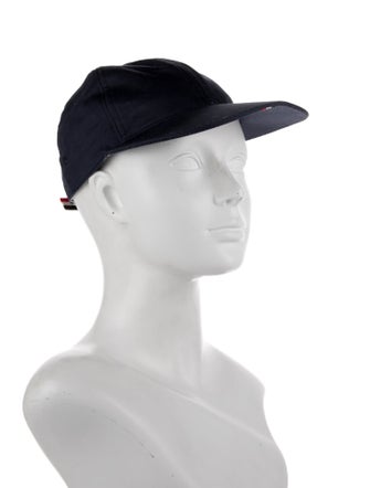 Thom Browne Six-Panel Grosgrain Trim Embellished Baseball Cap