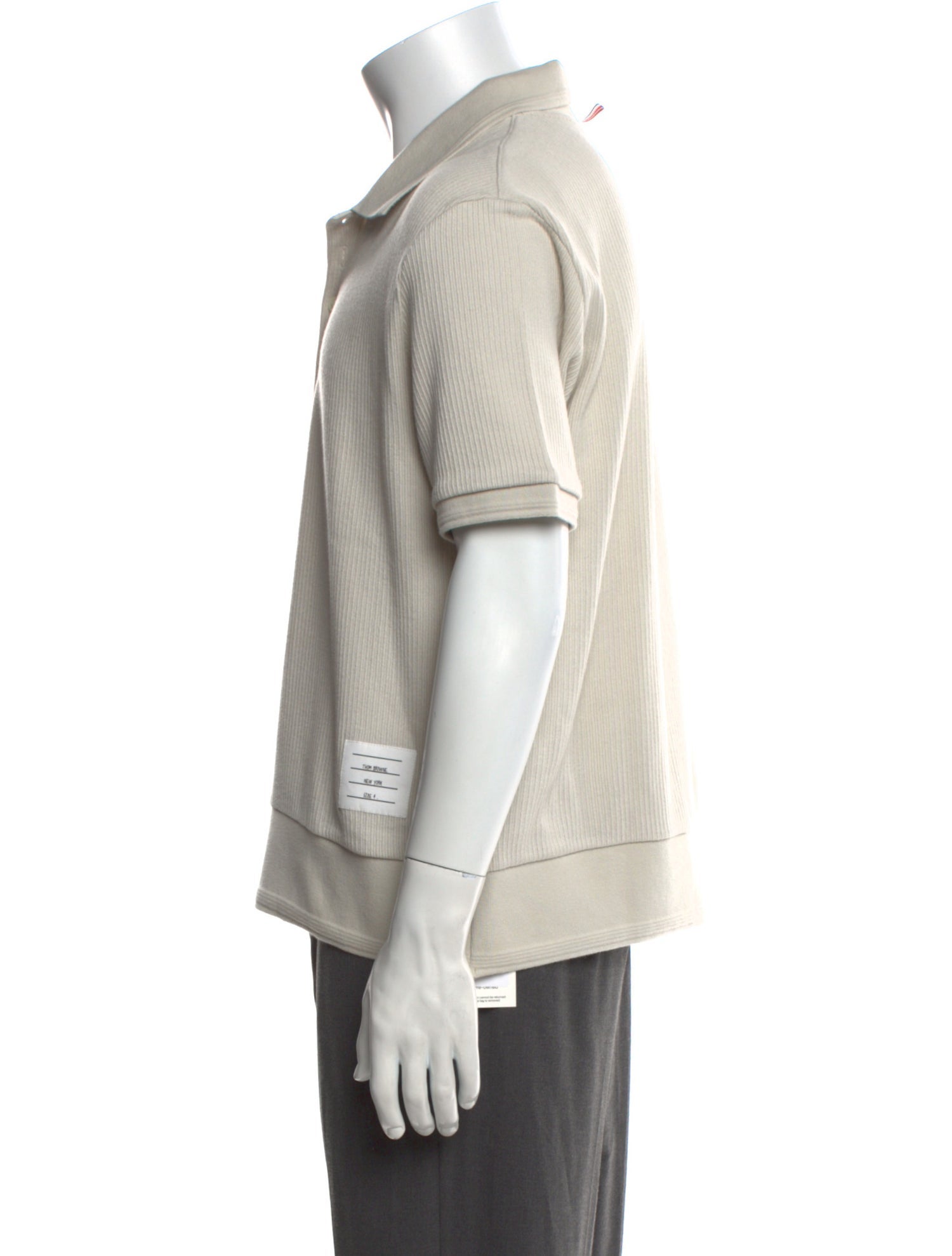 Thom Browne Collar Short Sleeve Polo Shirt