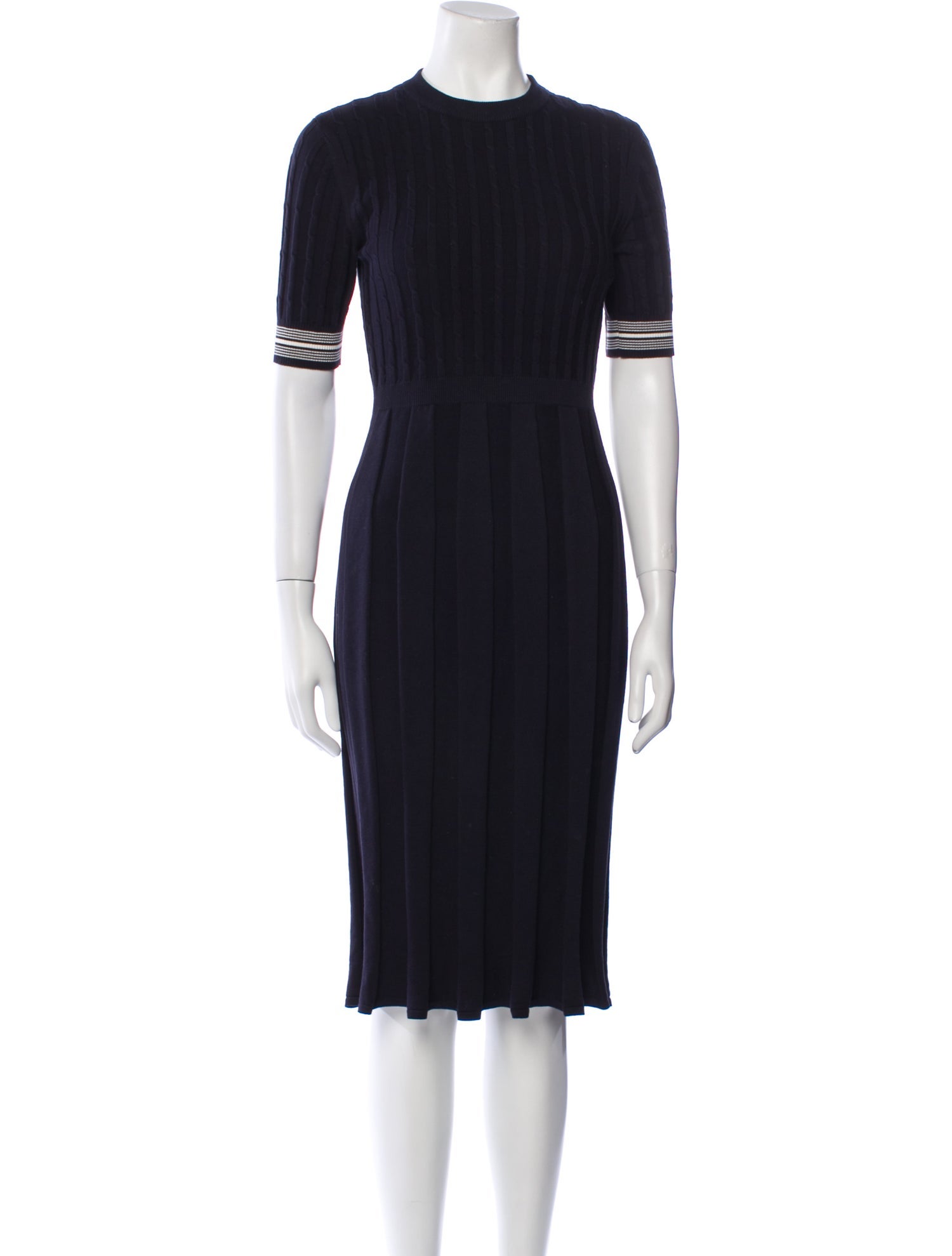 Thom Browne Crew Neck Midi Length Dress