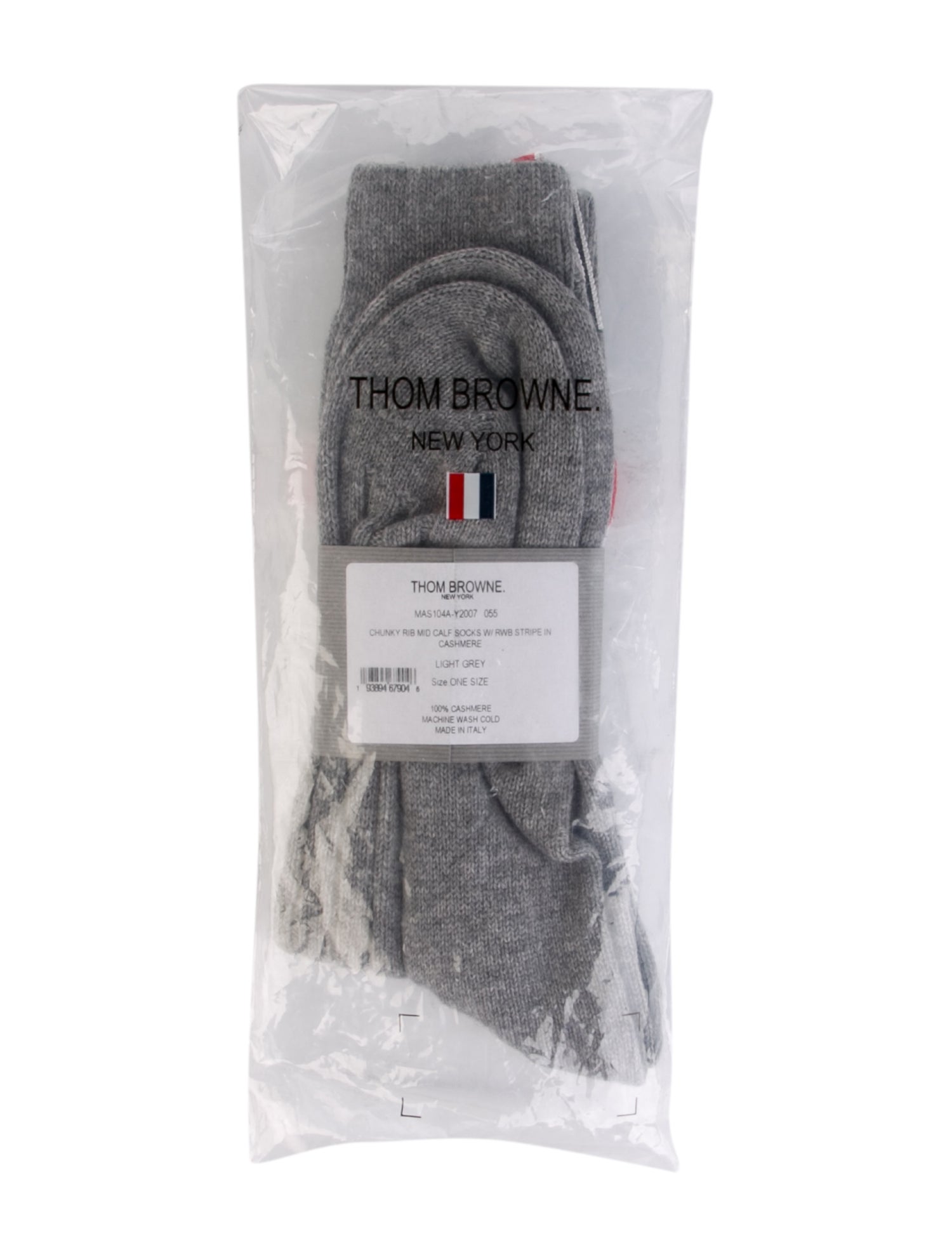 Thom Browne Cashmere Ribbed Socks