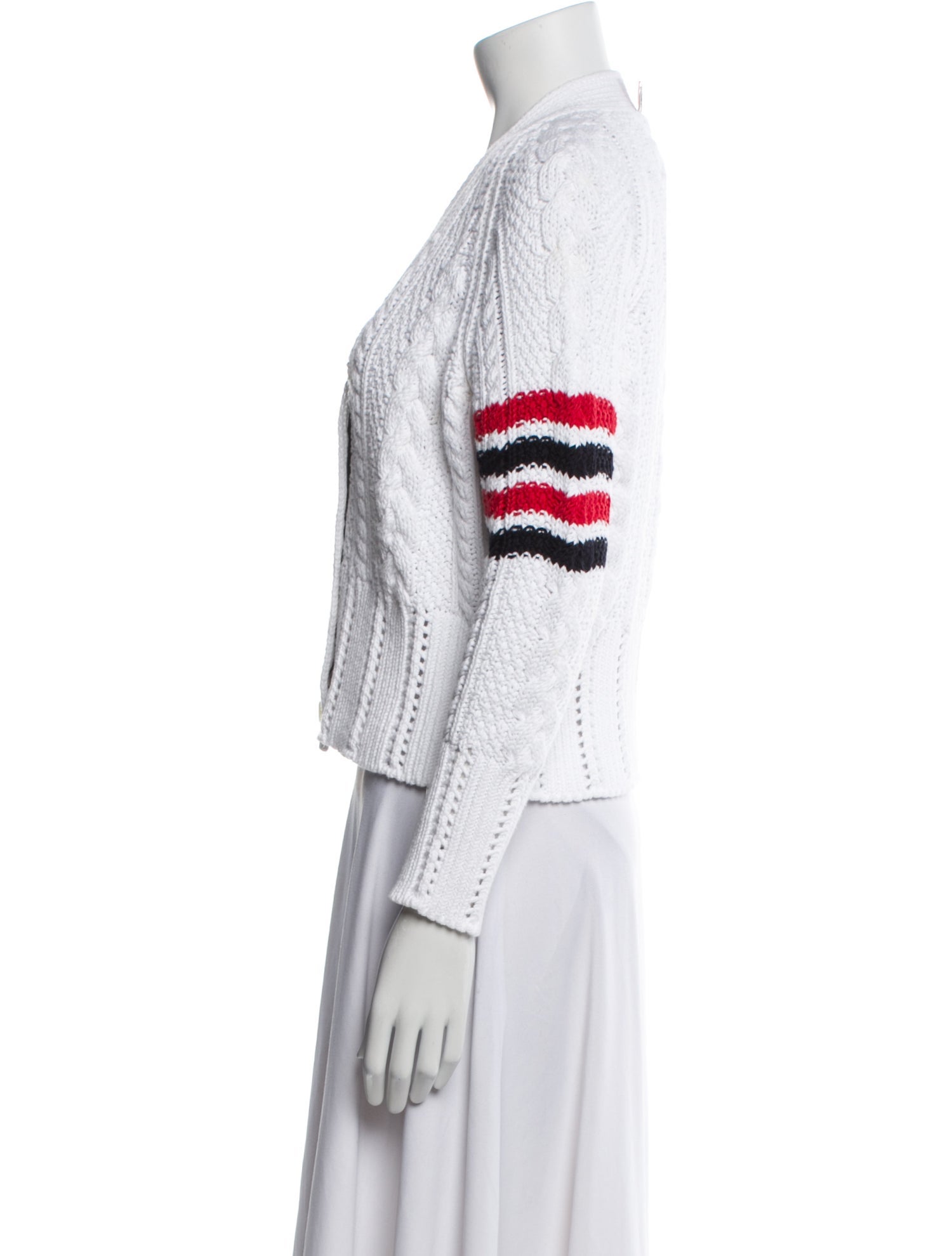 Thom Browne 4-Bar V-Neck Sweater