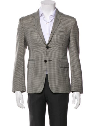Thom Browne Wool Houndstooth Print Blazer