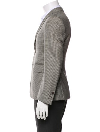 Thom Browne Wool Houndstooth Print Blazer