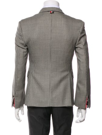 Thom Browne Wool Houndstooth Print Blazer