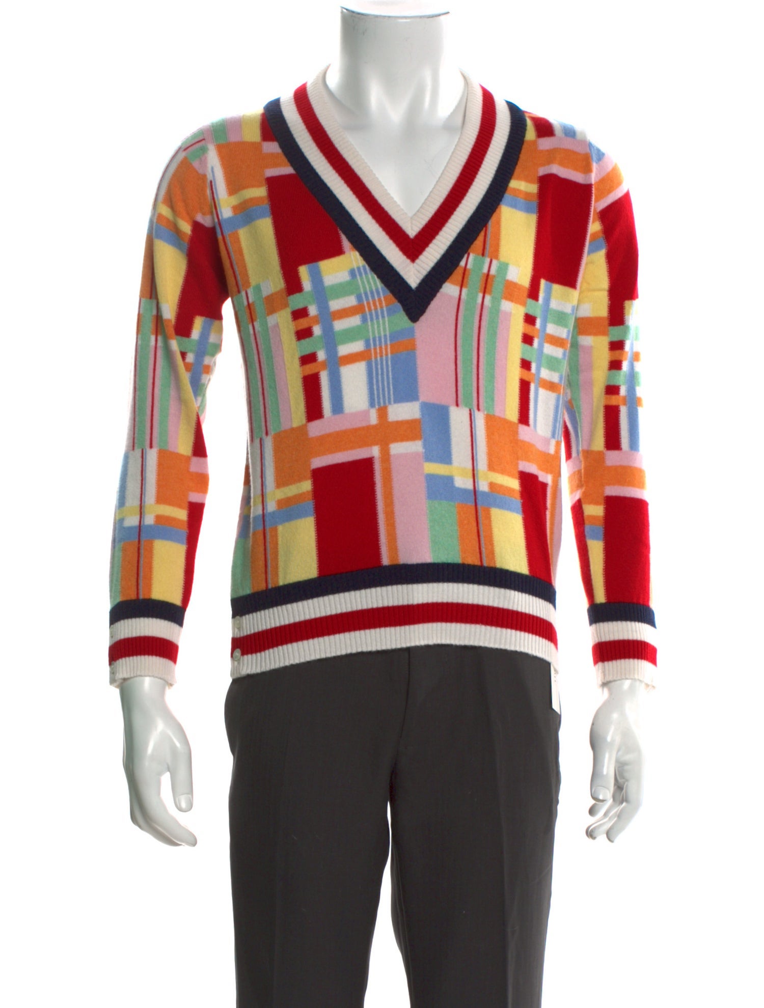 Thom Browne Cashmere Striped Pullover