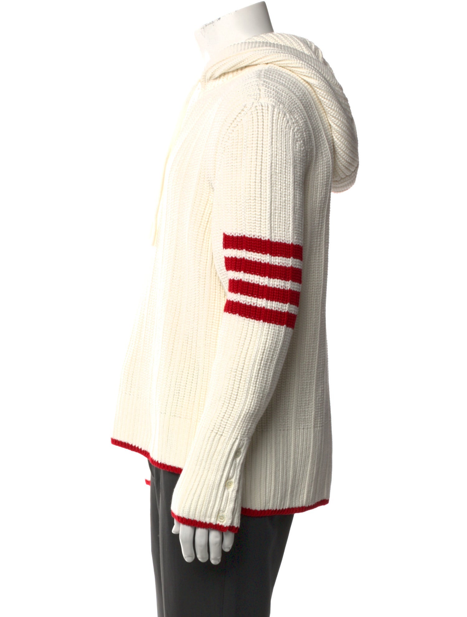 Thom Browne Striped Crew Neck Hoodie