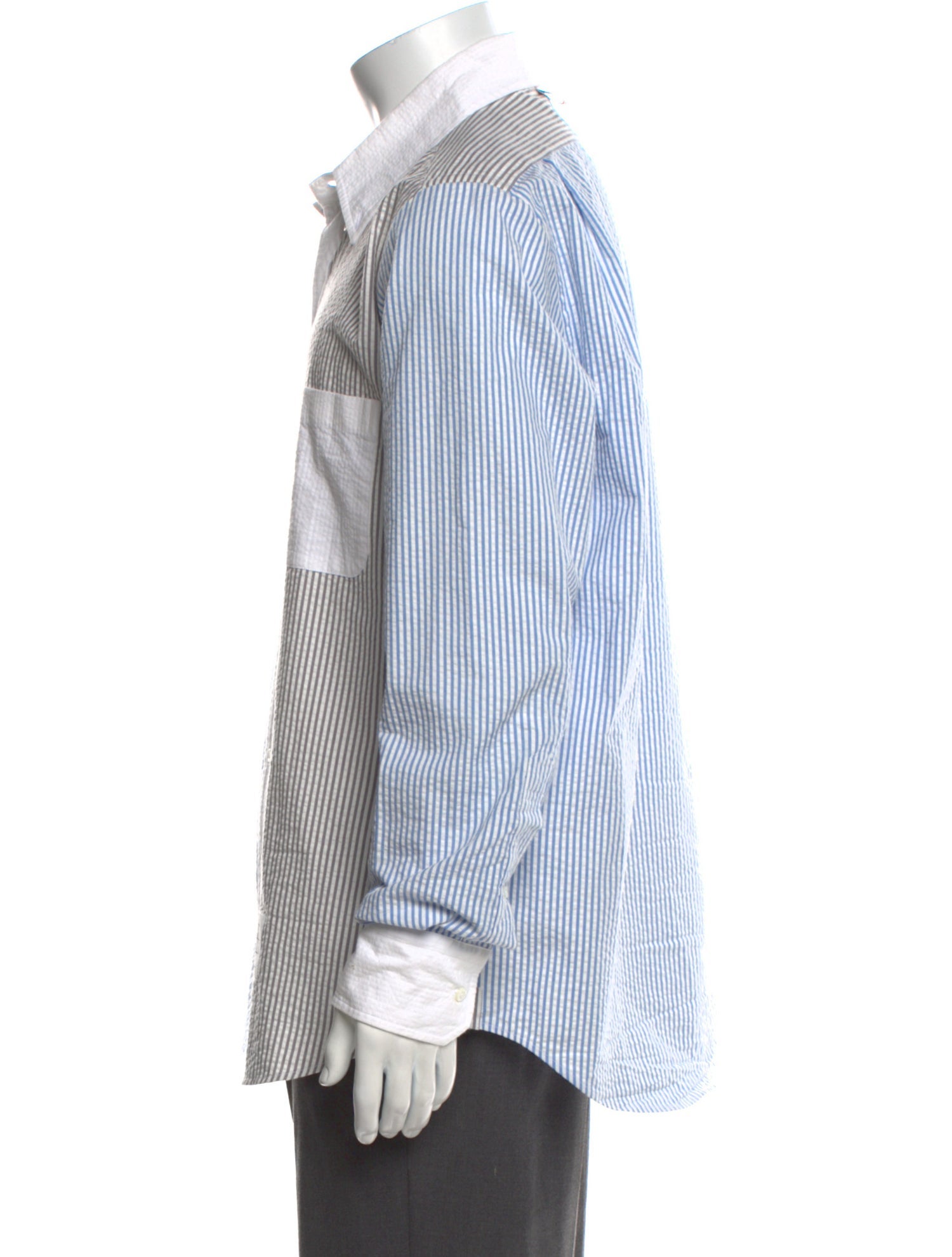 Thom Browne Seersucker Striped Shirt