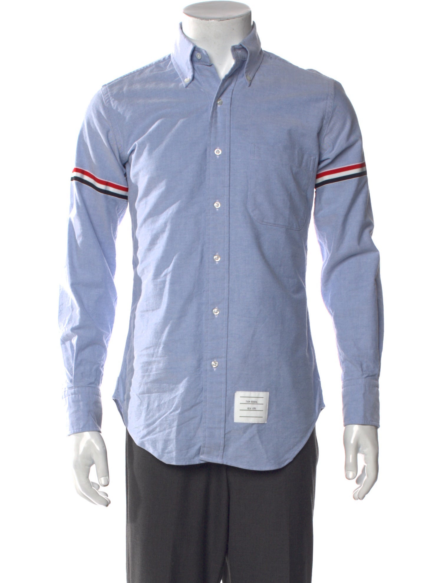 Thom Browne Striped Long Sleeve Shirt