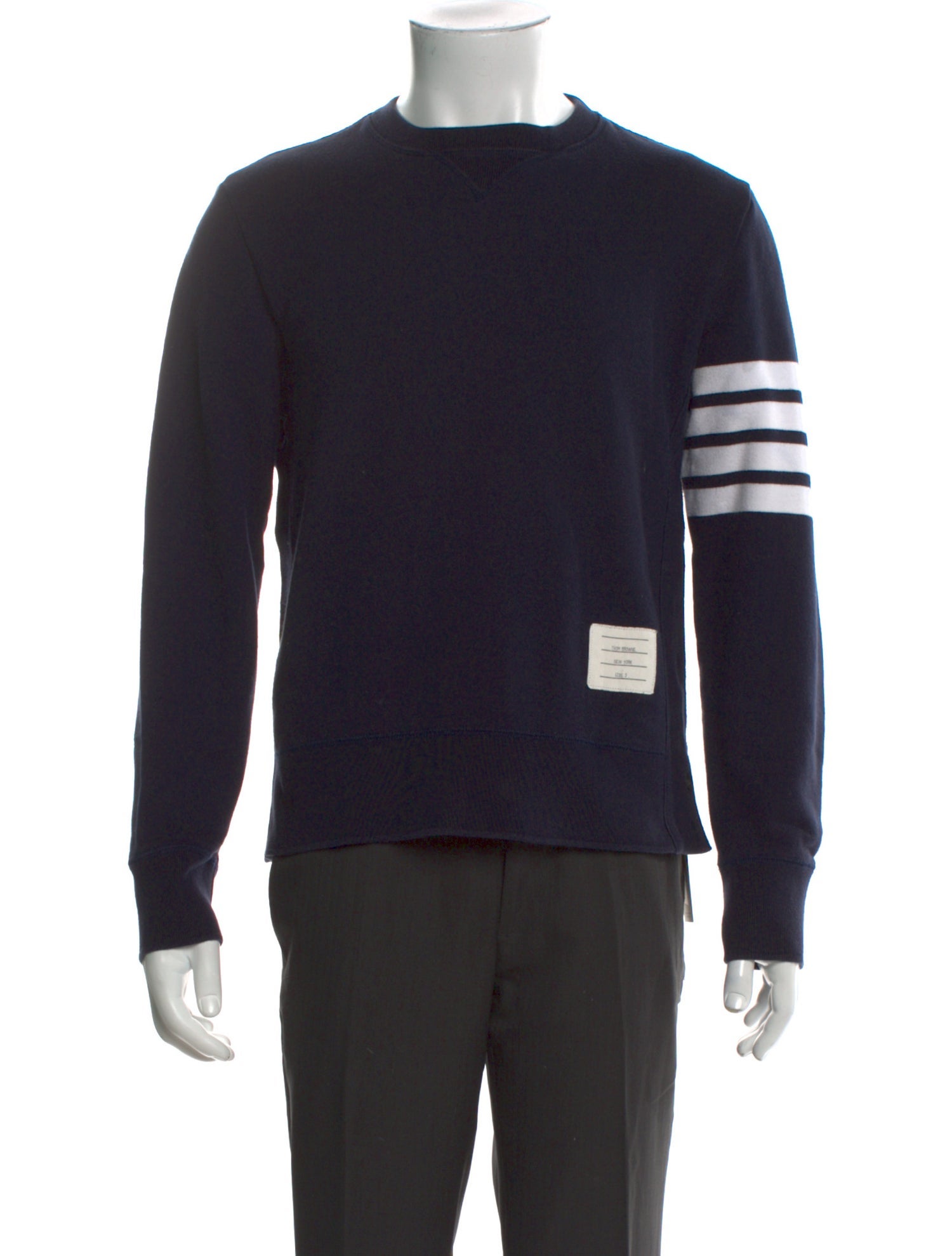 Thom Browne 4-Bar Striped Sweatshirt