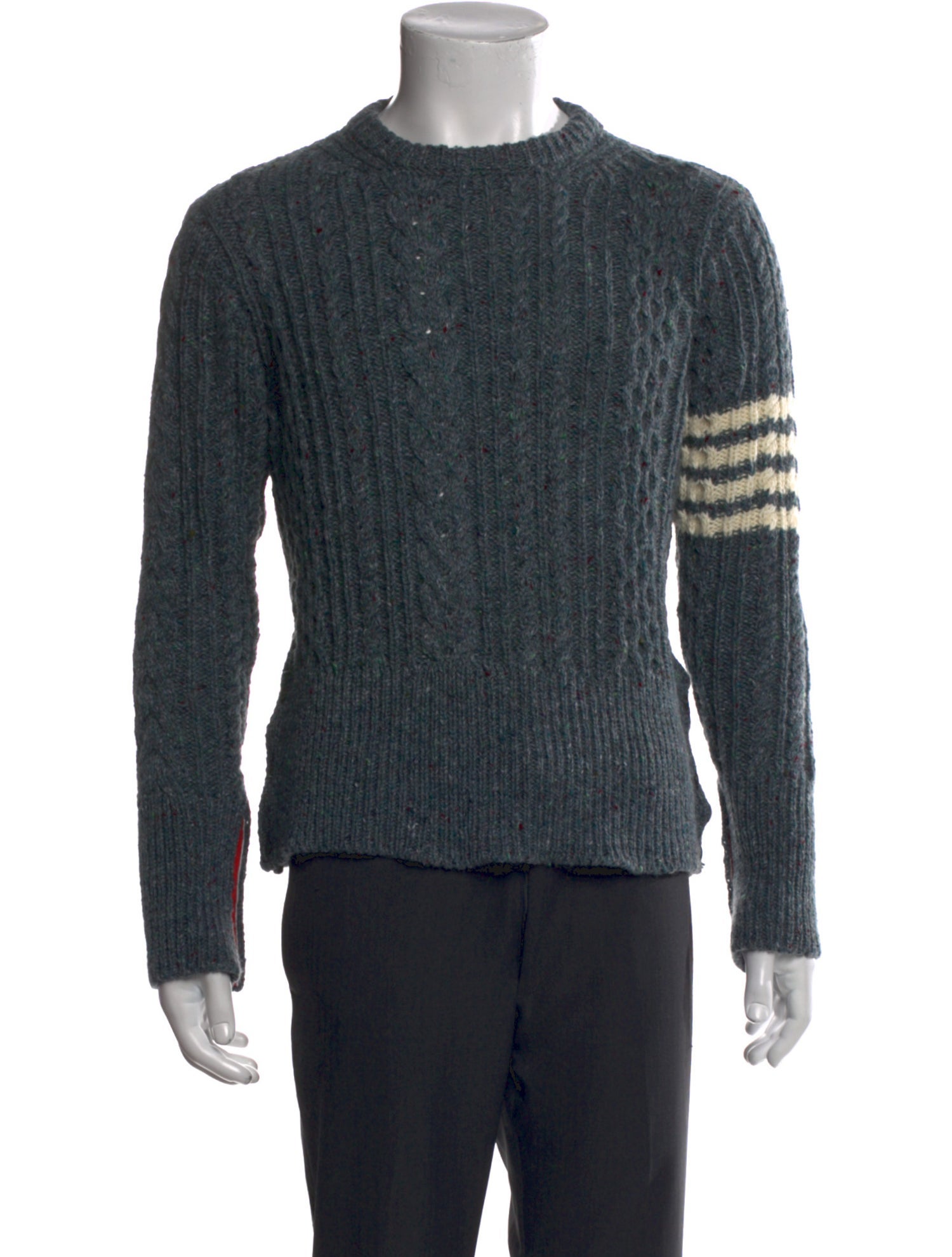 Thom Browne Wool Crew Neck Pullover