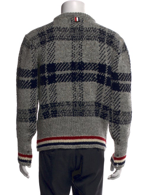 Thom Browne Wool Plaid Print Pullover
