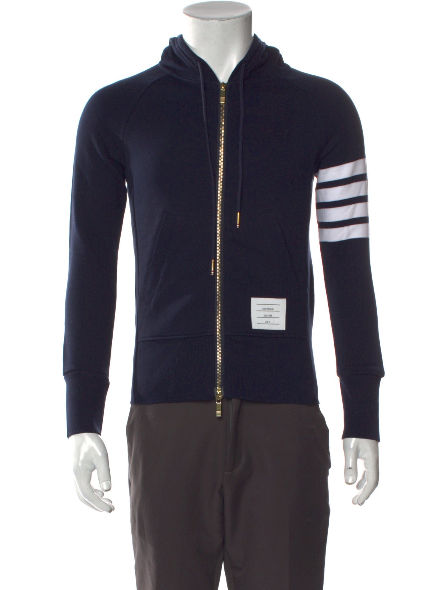 Thom Browne Striped Crew Neck Hoodie