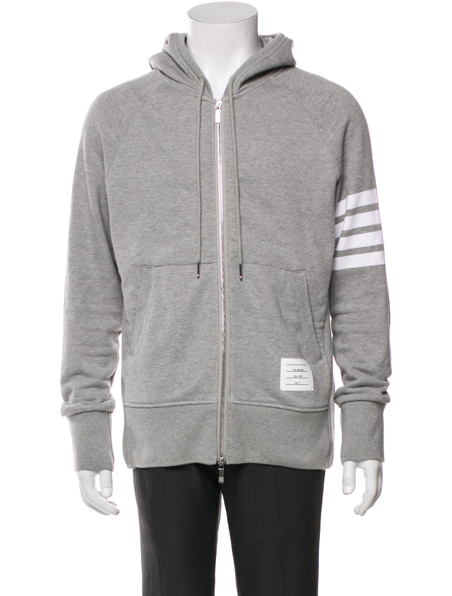 Thom Browne Striped Crew Neck Hoodie
