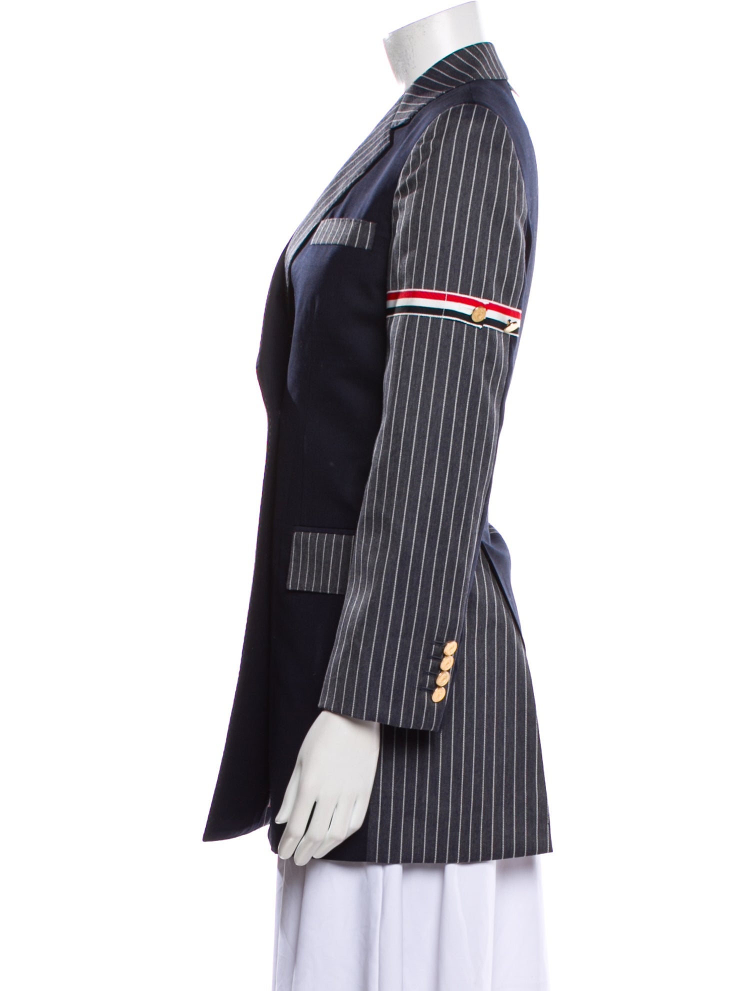 Thom Browne Wool Striped Blazer w/ Tags