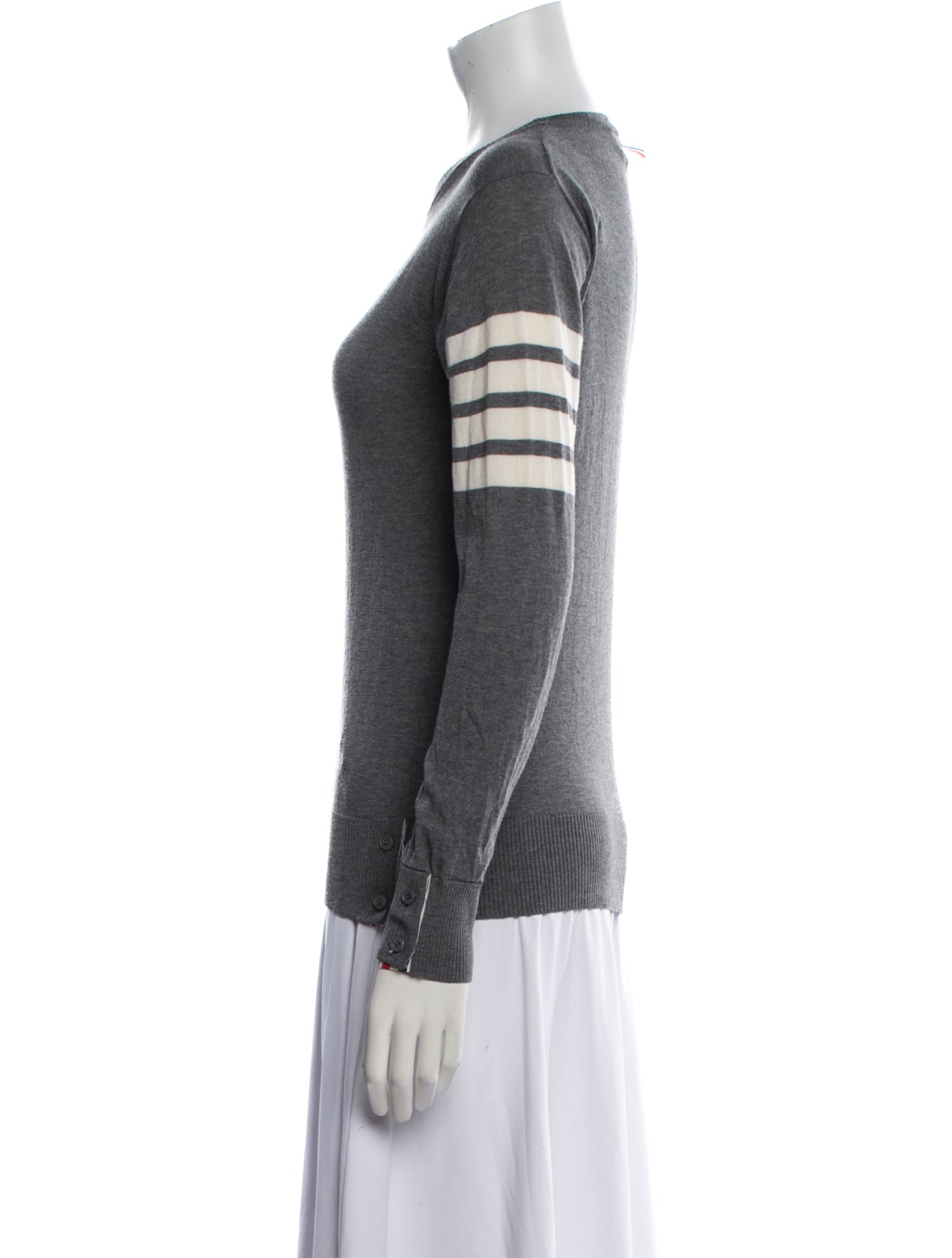 Thom Browne 4-Bar Wool Sweatshirt