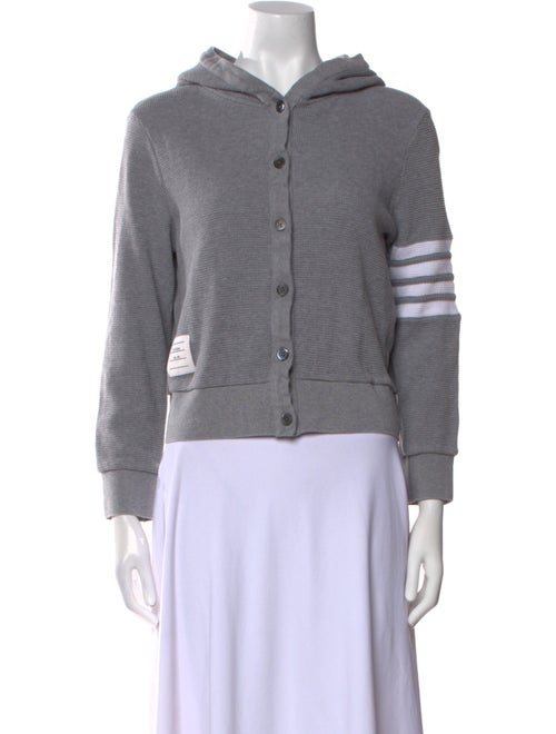 Thom Browne 4-Bar Mock Neck Sweatshirt