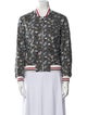 Thom Browne Wool Floral Print Bomber Jacket