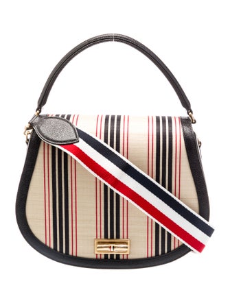 Thom Browne Leather Top Handle Bag