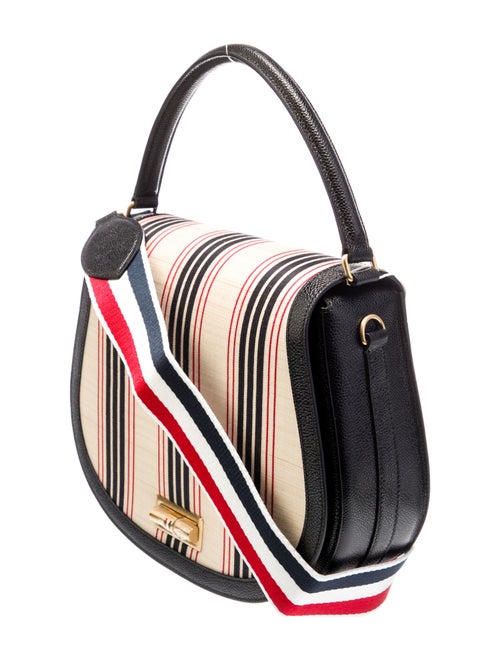 Thom Browne Leather Top Handle Bag