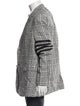 Thom Browne Linen Plaid Print Blazer