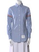 Thom Browne Long Sleeve Button-Up Top