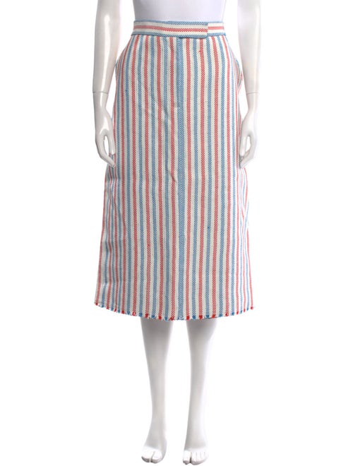 Thom Browne Striped Midi Length Skirt