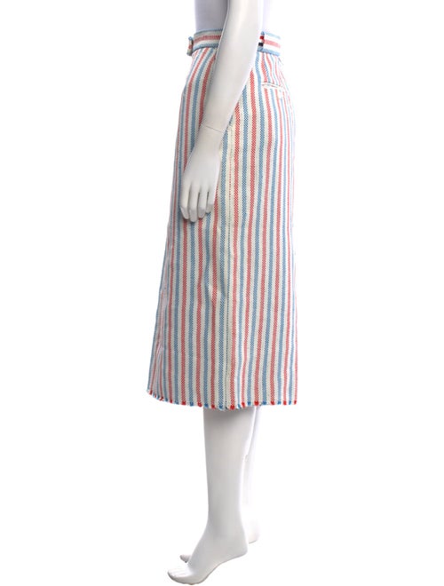 Thom Browne Striped Midi Length Skirt