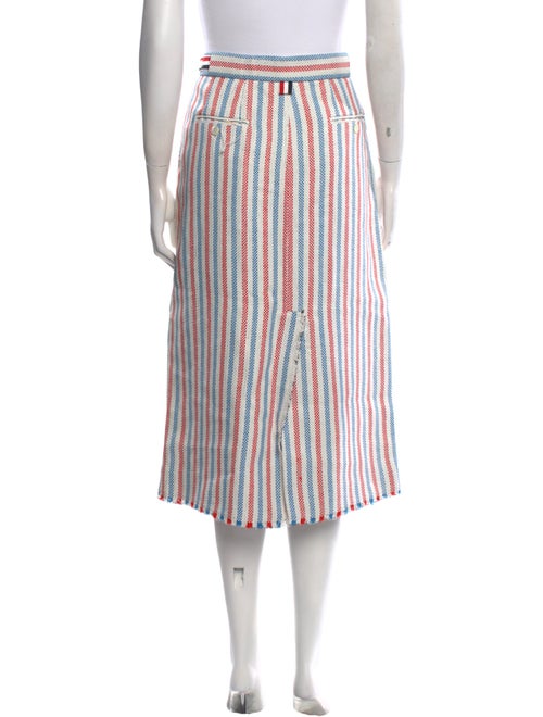 Thom Browne Striped Midi Length Skirt