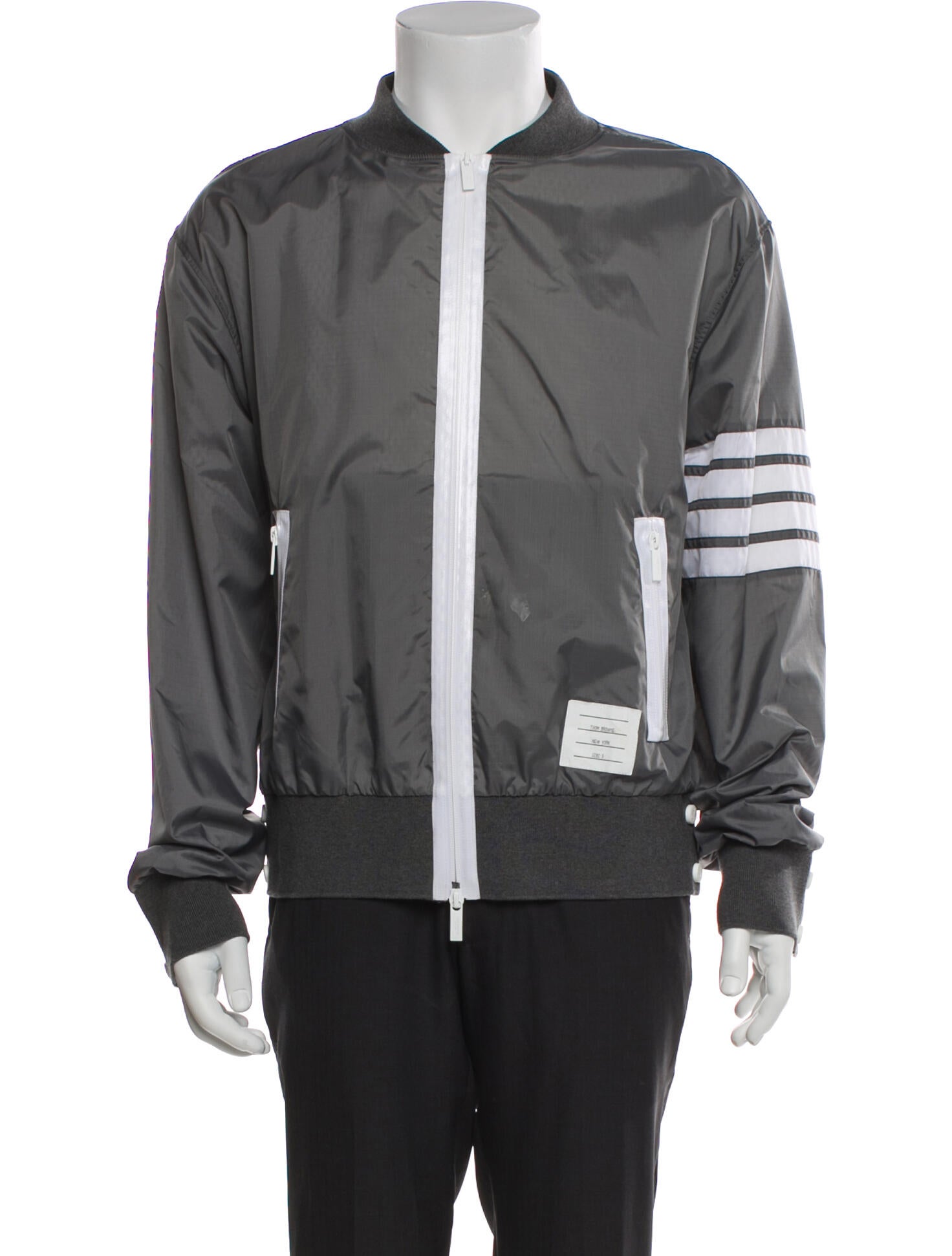Thom Browne Striped Windbreaker