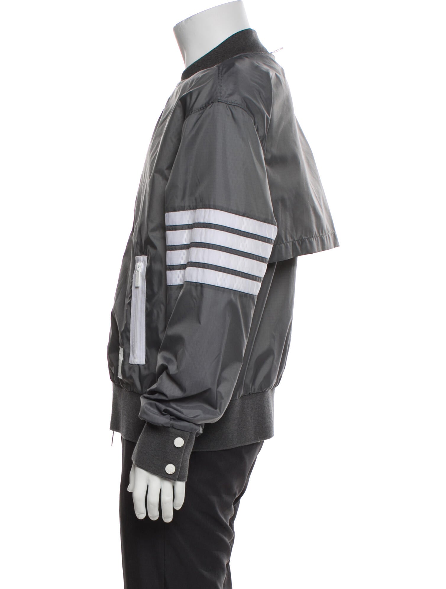 Thom Browne Striped Windbreaker