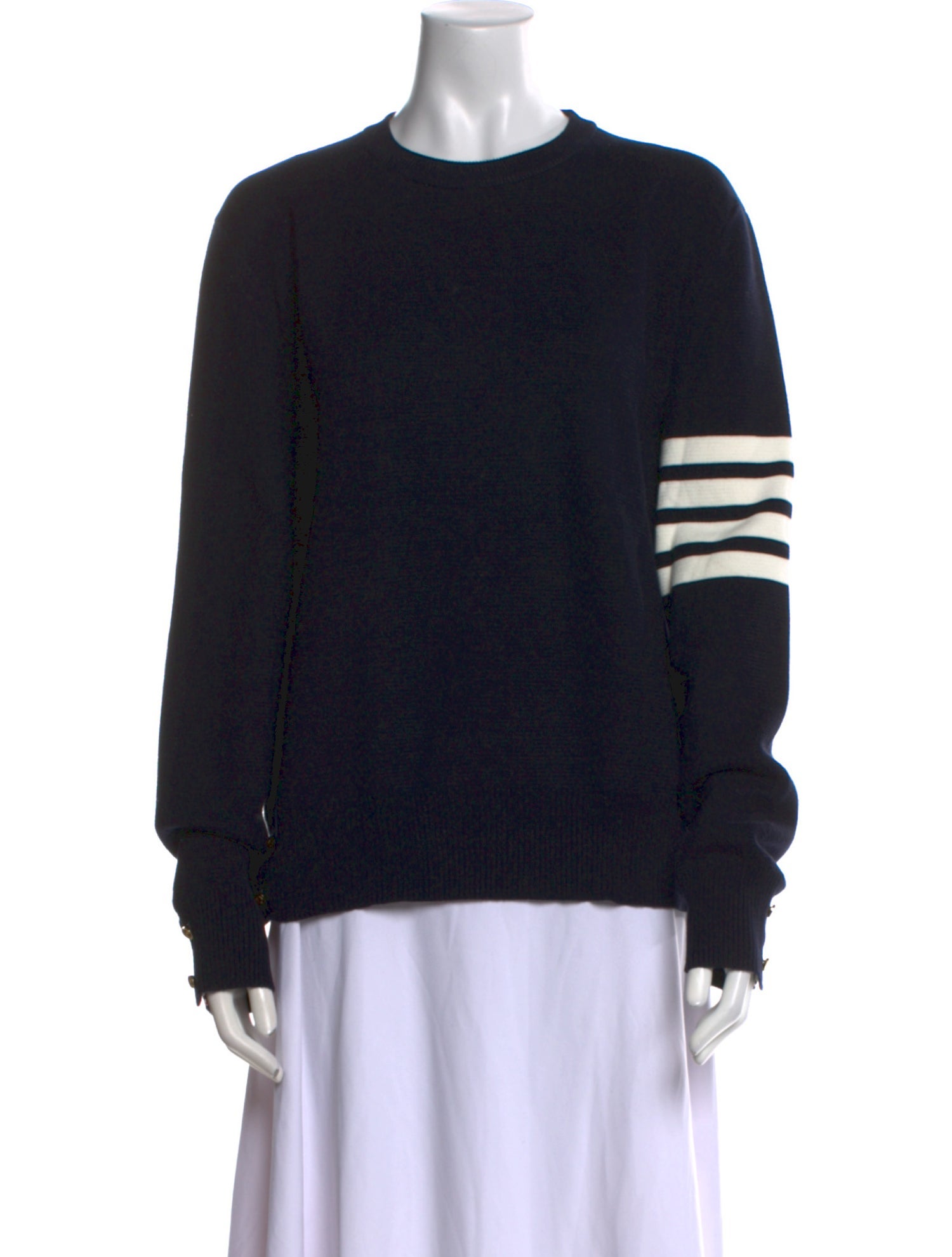 Thom Browne 4-Bar Striped Sweater