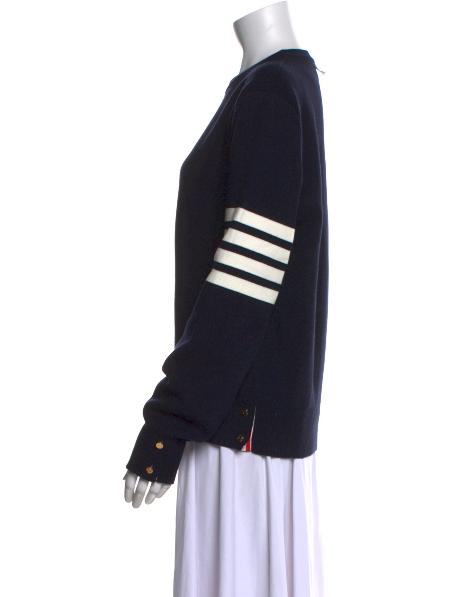 Thom Browne 4-Bar Striped Sweater