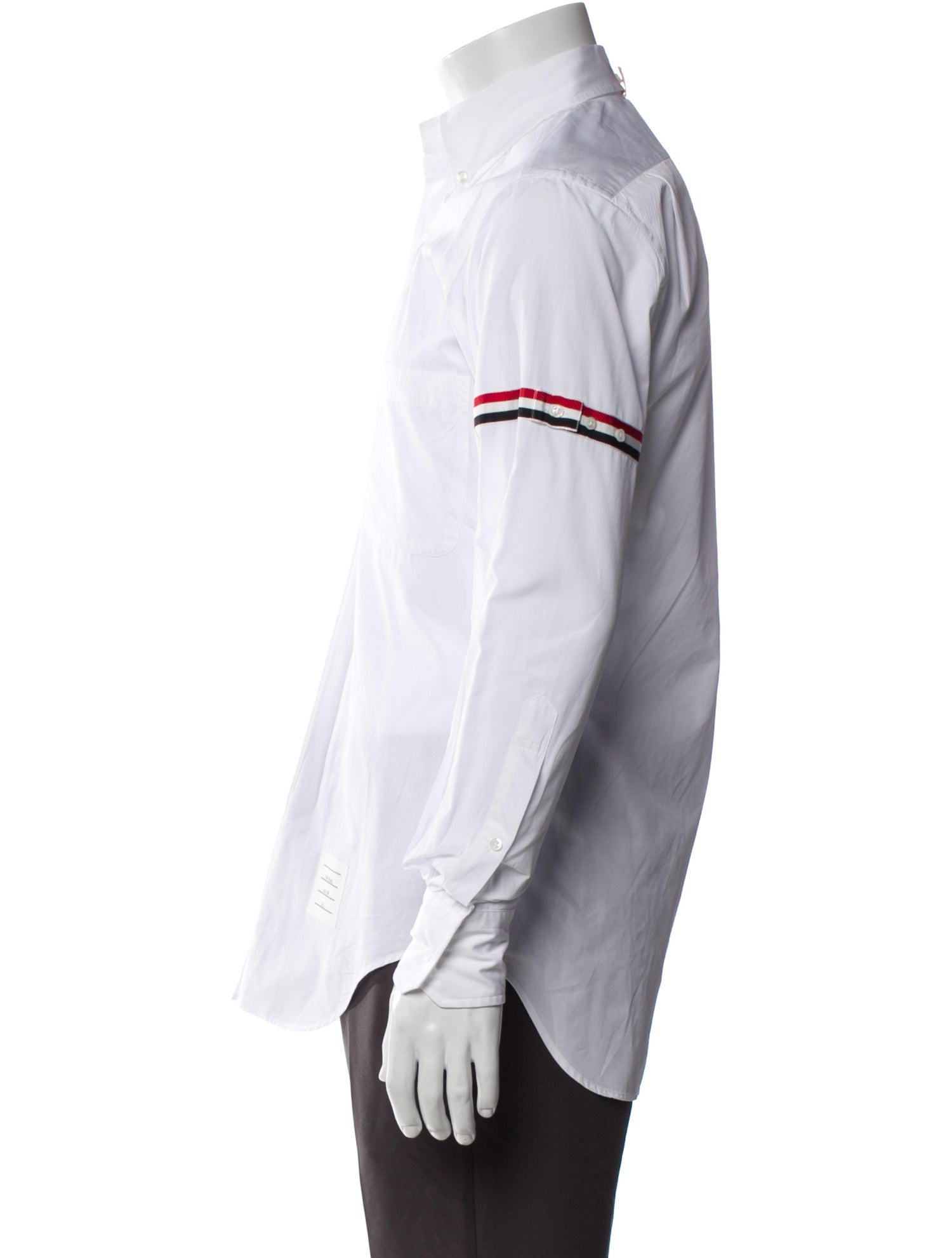 Thom Browne Striped Long Sleeve Dress Shirt