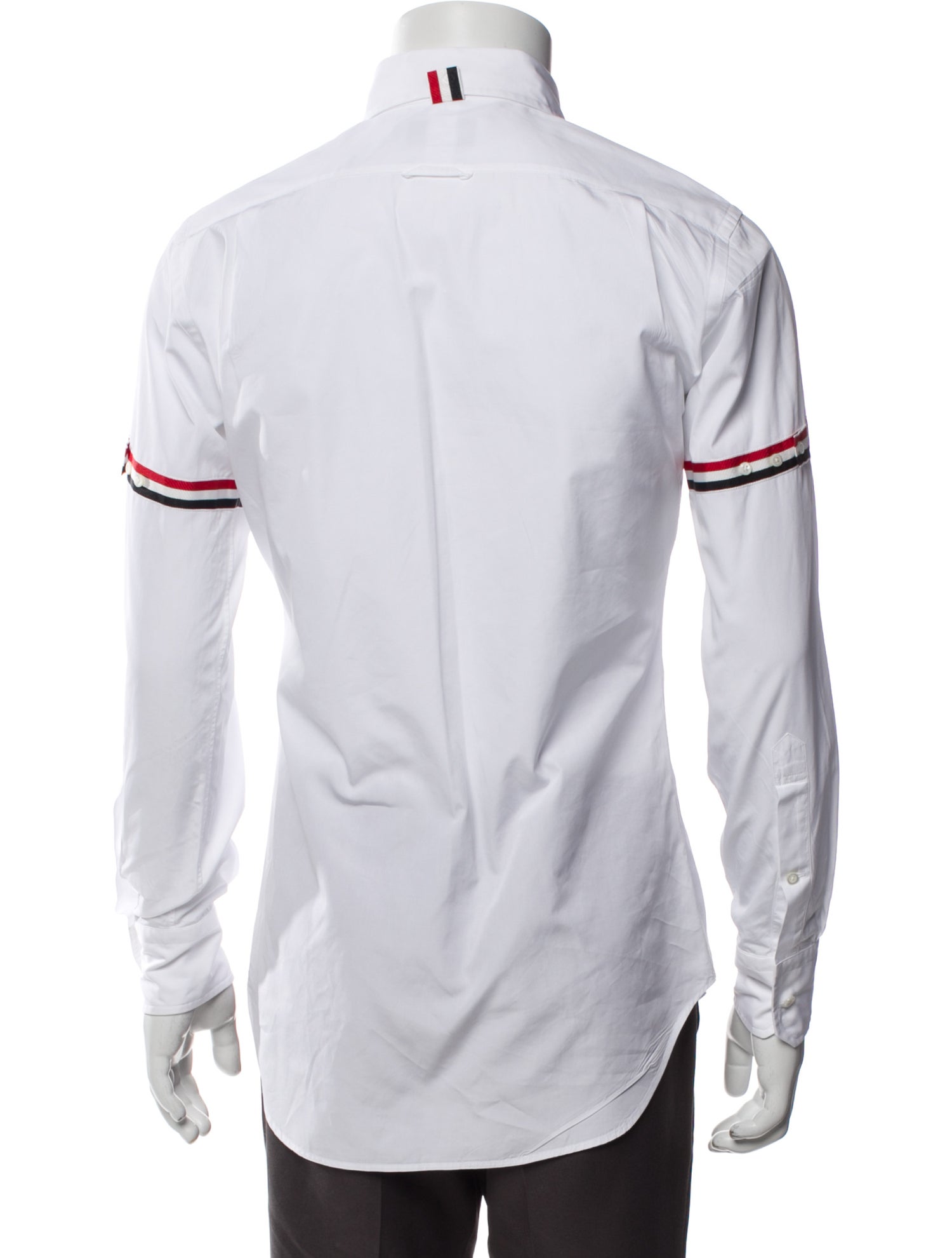 Thom Browne Striped Long Sleeve Dress Shirt