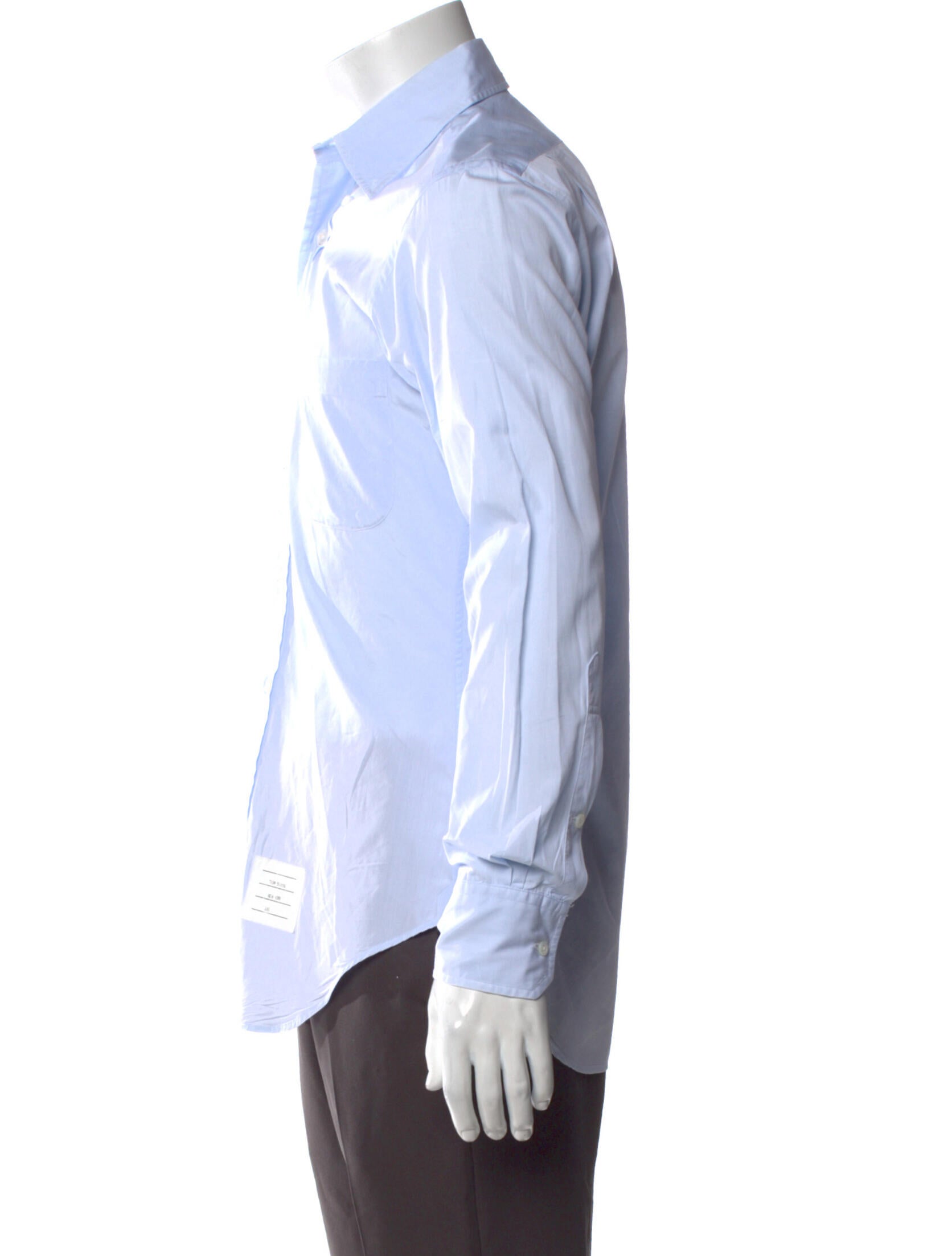 Thom Browne Striped Long Sleeve Dress Shirt