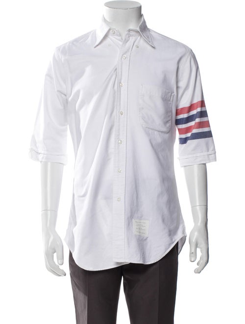 Thom Browne Striped Short Sleeve Shirt