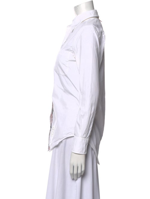 Thom Browne Long Sleeve Button-Up Top
