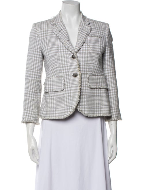 Thom Browne Plaid Print Blazer