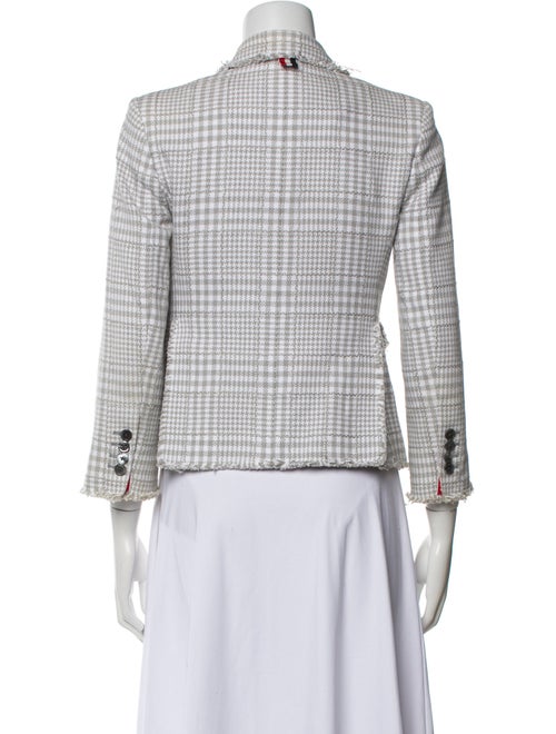 Thom Browne Plaid Print Blazer