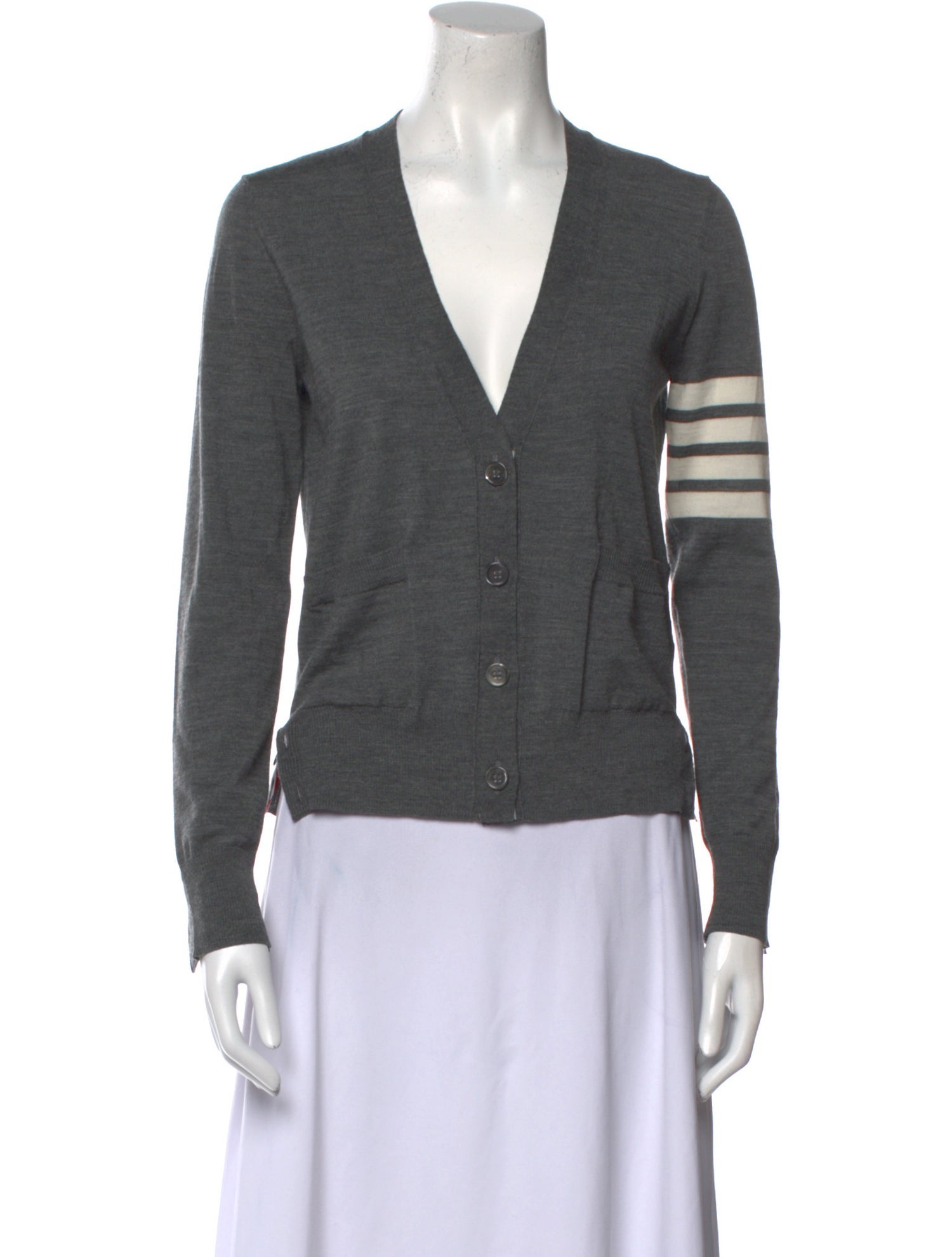 Thom Browne Virgin Wool Graphic Print Sweater