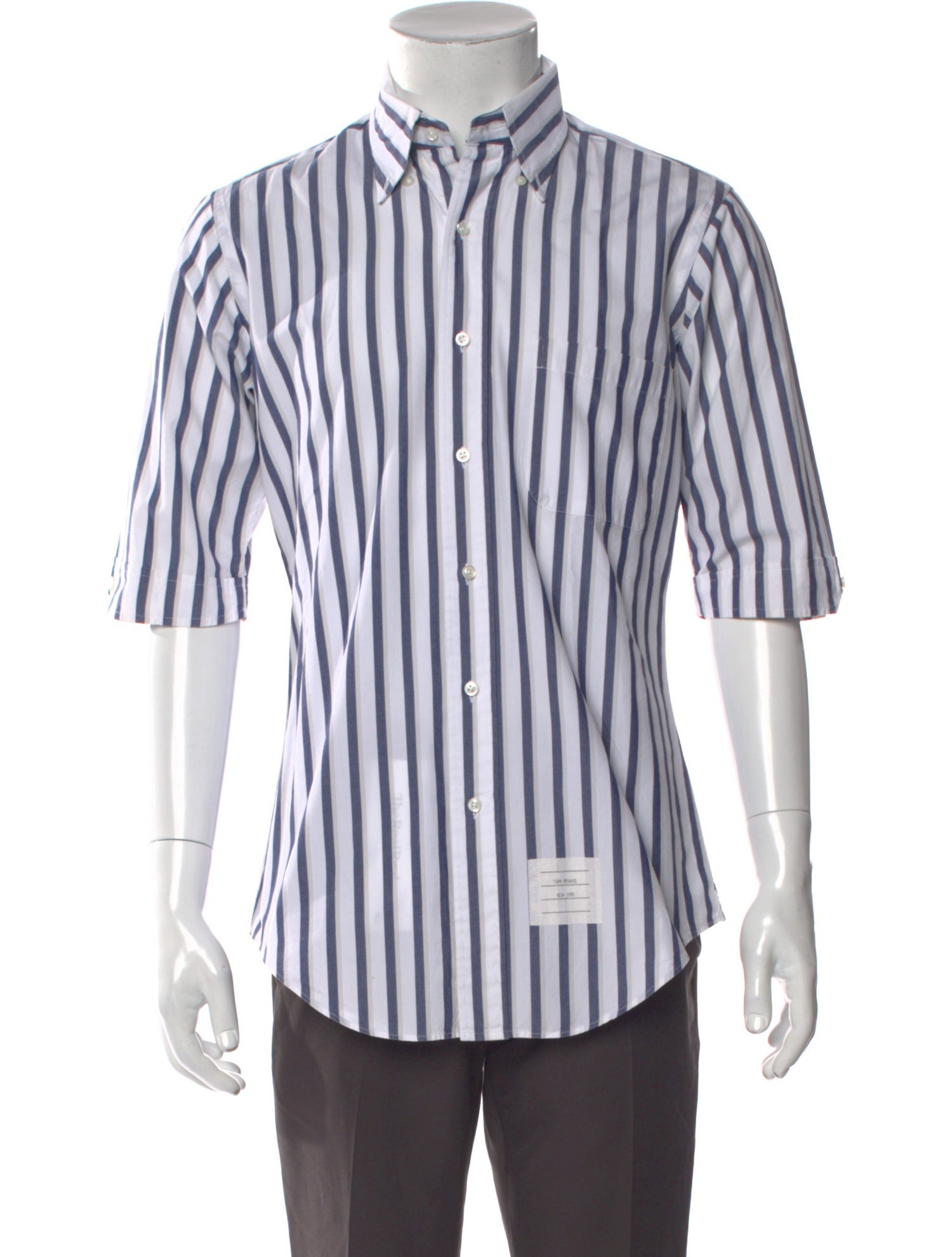 Thom Browne Striped Short Sleeve Shirt