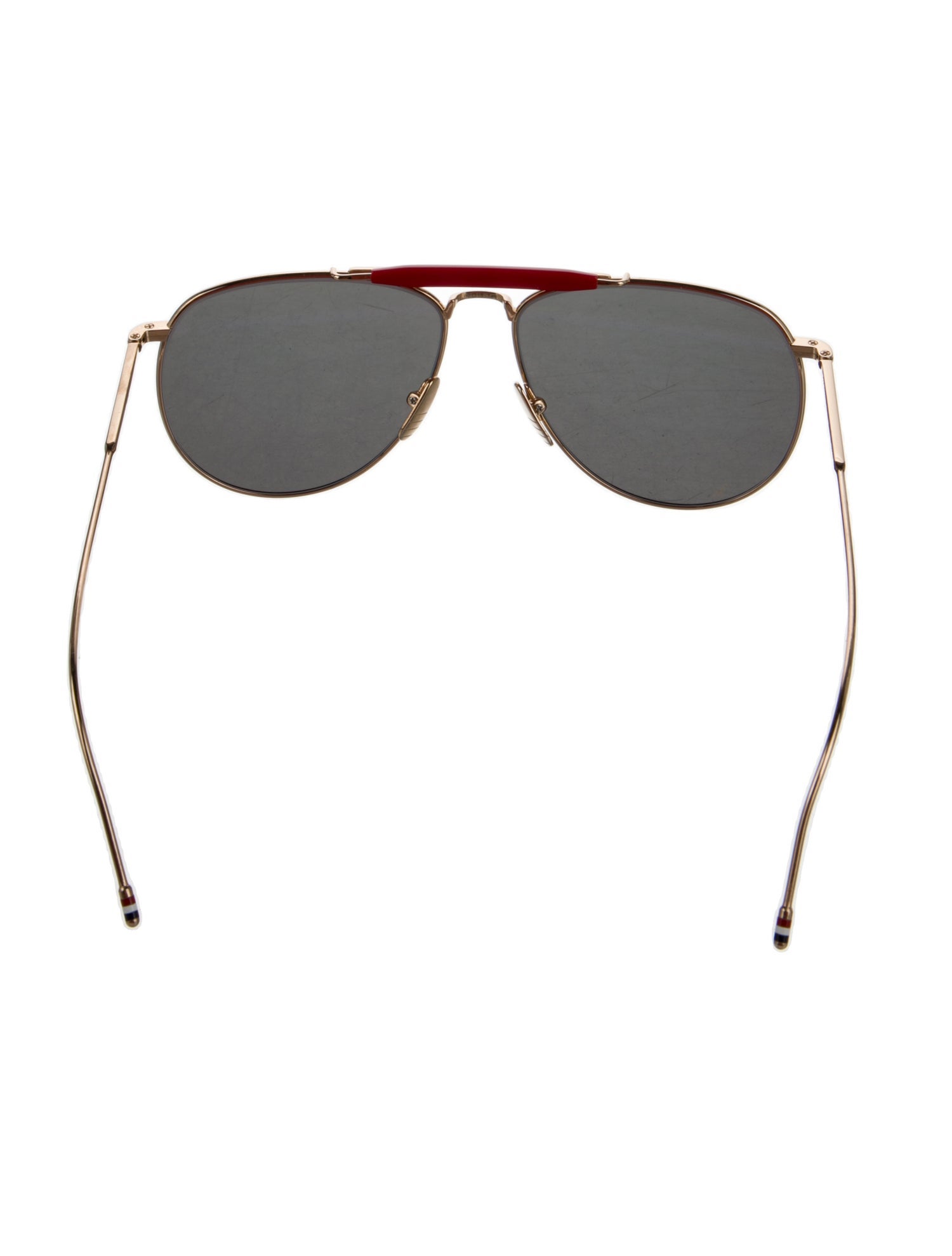Thom Browne Aviator Mirrored Sunglasses